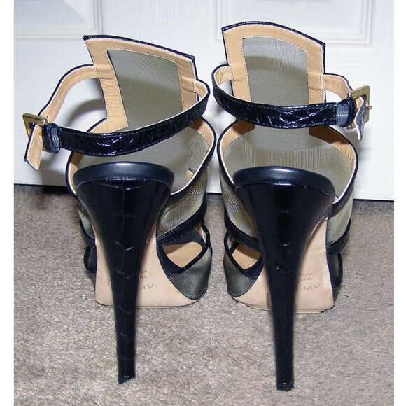 New 💋 sexy 8.5/39 Aperlai leather & mesh heels - Picture 8 of 15